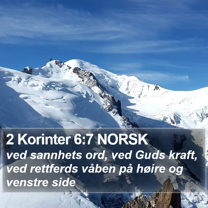 2 Korinter 6:7 NORSK Bible Study