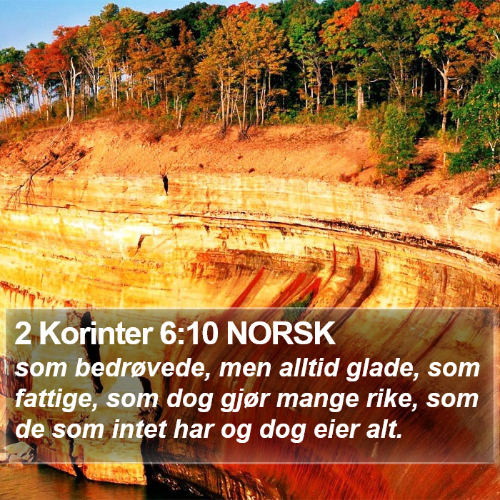 2 Korinter 6:10 NORSK Bible Study