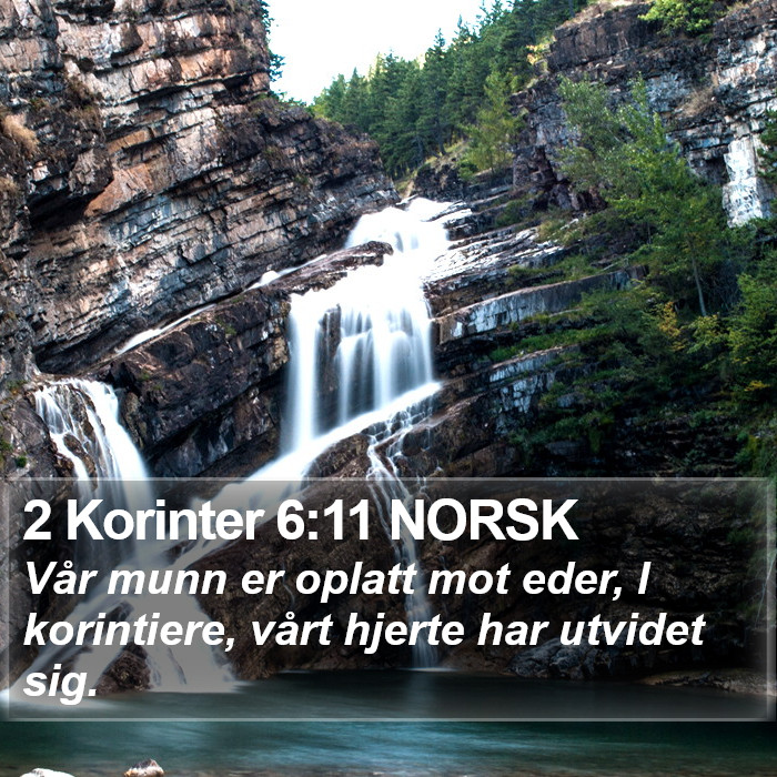 2 Korinter 6:11 NORSK Bible Study