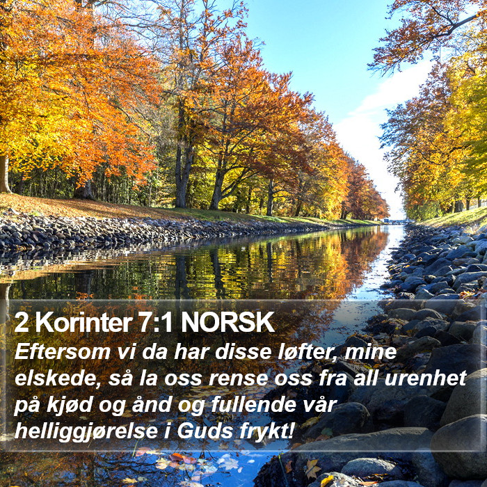 2 Korinter 7:1 NORSK Bible Study