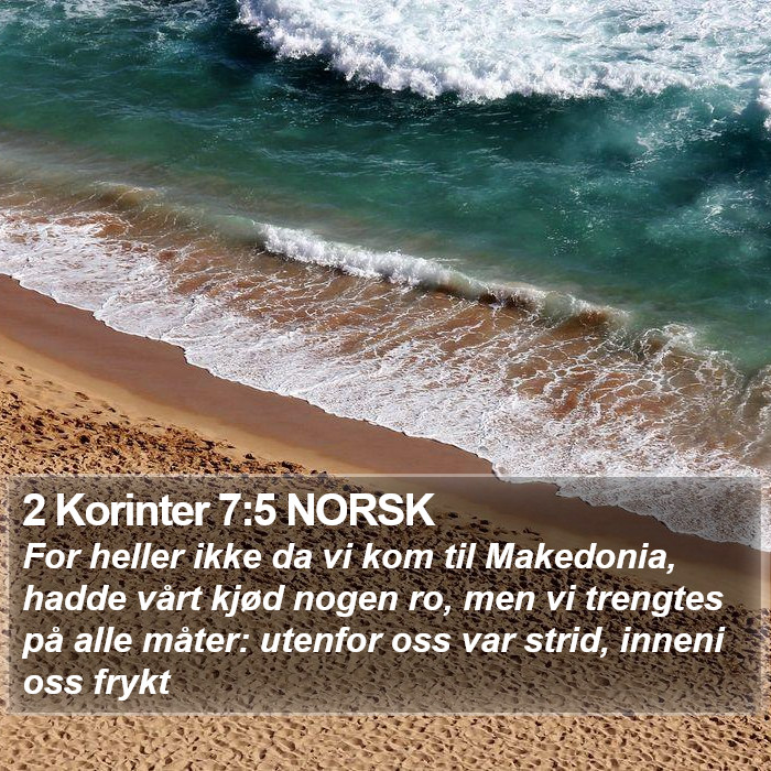 2 Korinter 7:5 NORSK Bible Study