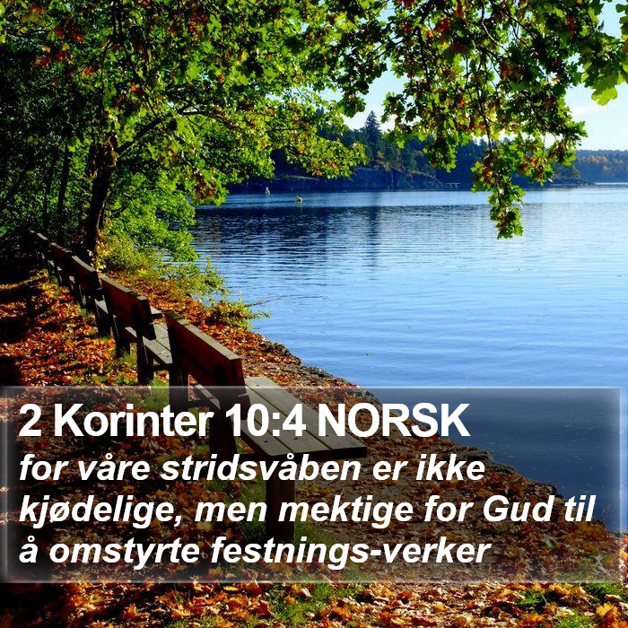2 Korinter 10:4 NORSK Bible Study
