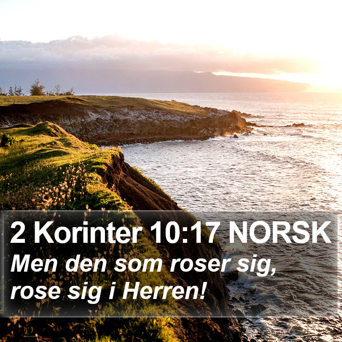 2 Korinter 10:17 NORSK Bible Study