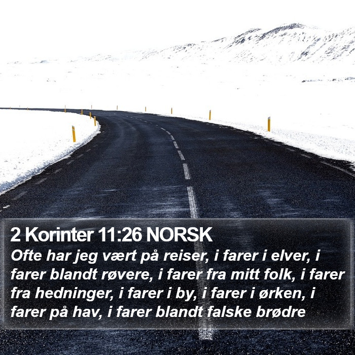 2 Korinter 11:26 NORSK Bible Study