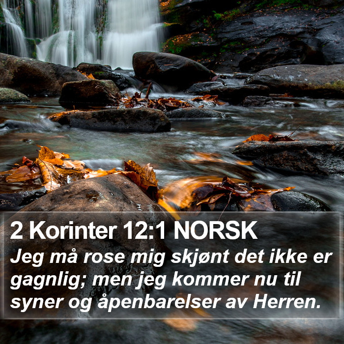 2 Korinter 12:1 NORSK Bible Study