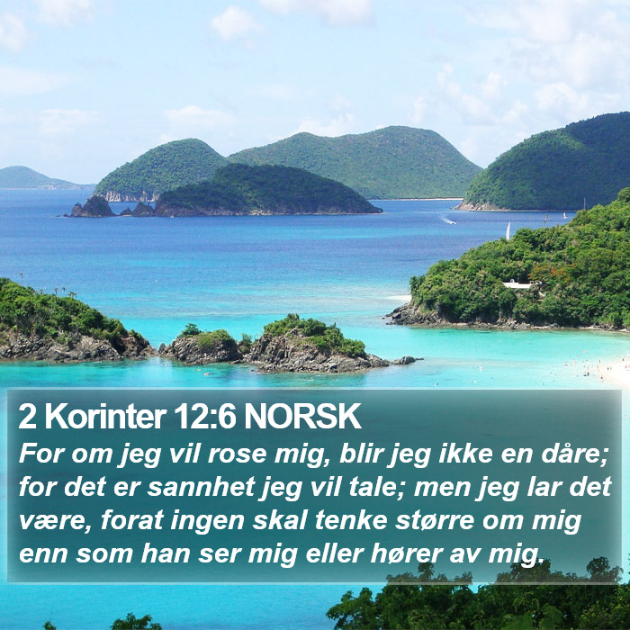 2 Korinter 12:6 NORSK Bible Study