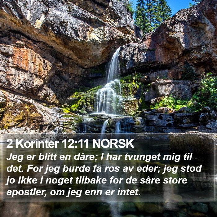 2 Korinter 12:11 NORSK Bible Study