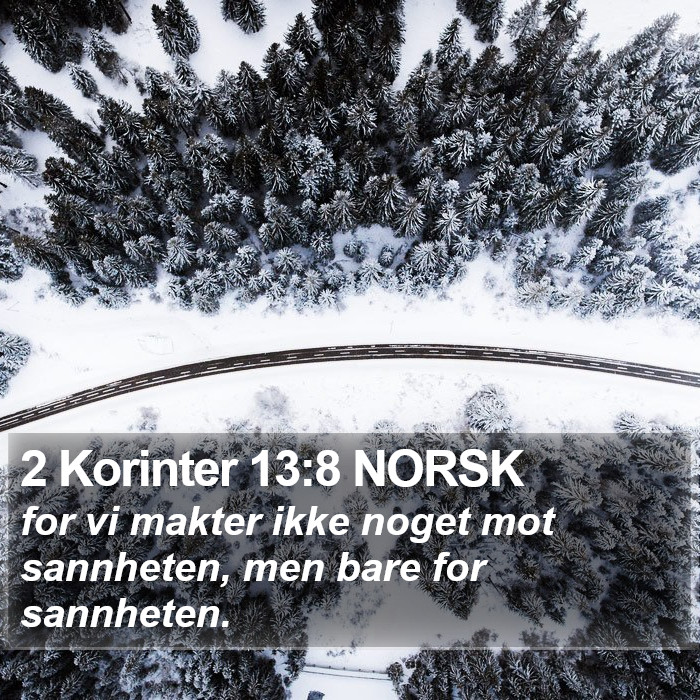 2 Korinter 13:8 NORSK Bible Study