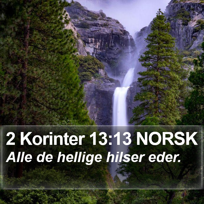 2 Korinter 13:13 NORSK Bible Study