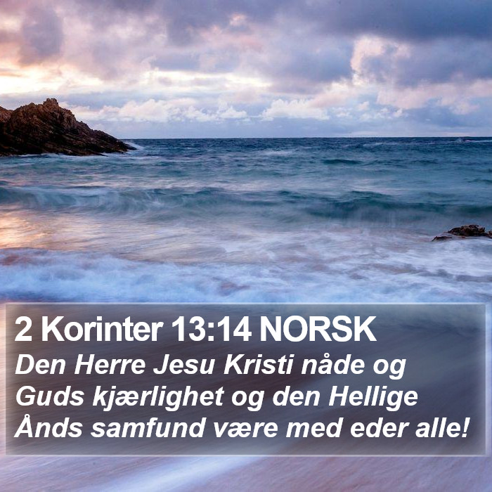 2 Korinter 13:14 NORSK Bible Study