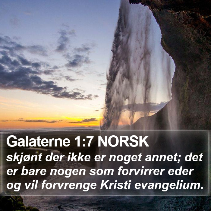 Galaterne 1:7 NORSK Bible Study