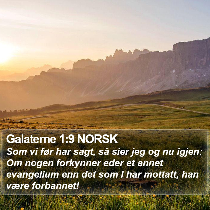 Galaterne 1:9 NORSK Bible Study