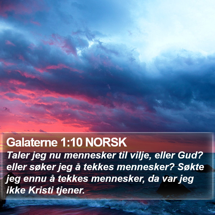 Galaterne 1:10 NORSK Bible Study