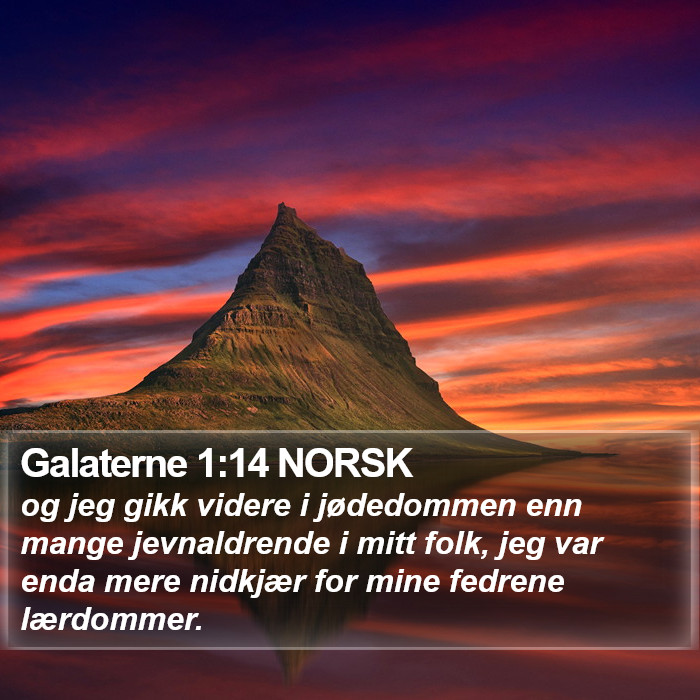 Galaterne 1:14 NORSK Bible Study