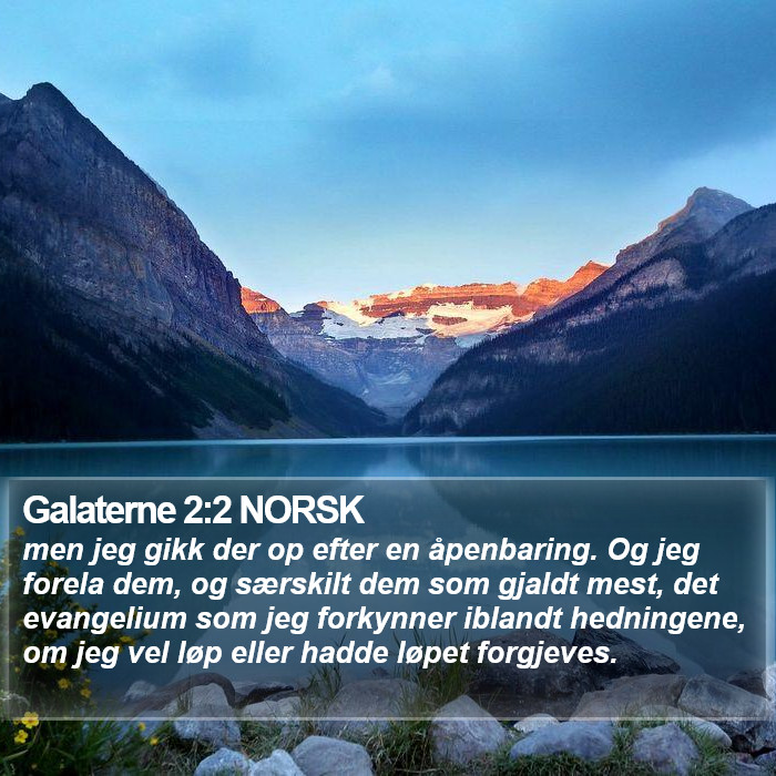 Galaterne 2:2 NORSK Bible Study