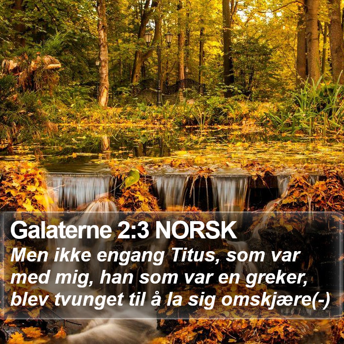 Galaterne 2:3 NORSK Bible Study