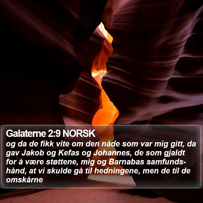 Galaterne 2:9 NORSK Bible Study