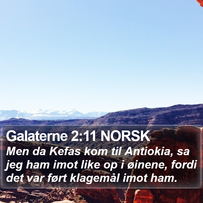 Galaterne 2:11 NORSK Bible Study