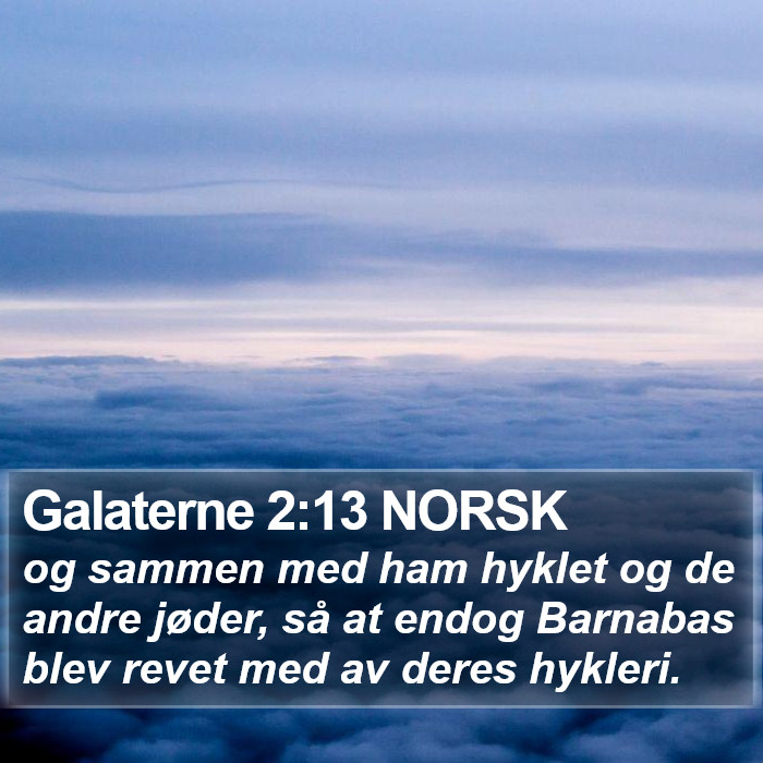 Galaterne 2:13 NORSK Bible Study