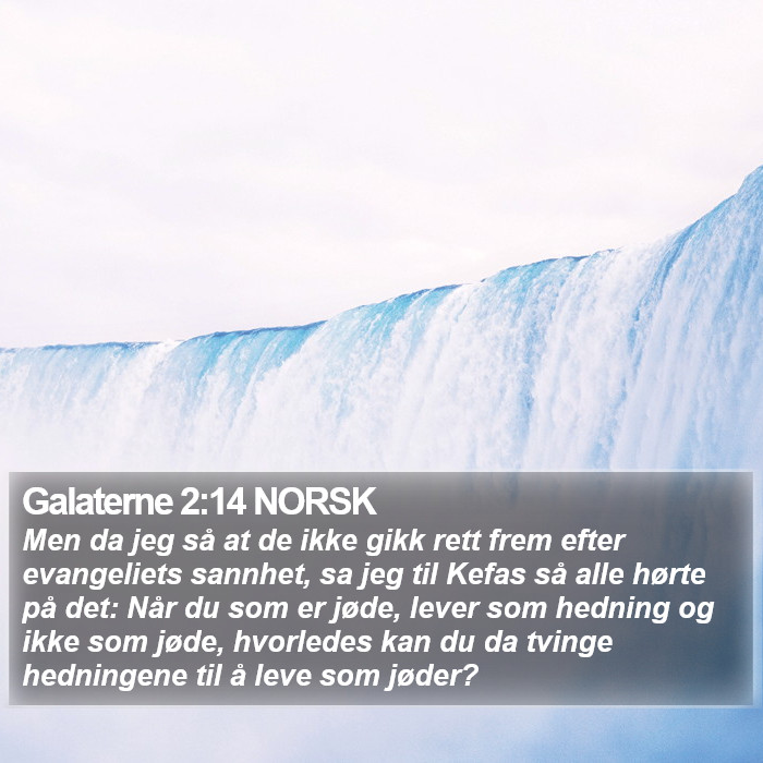 Galaterne 2:14 NORSK Bible Study