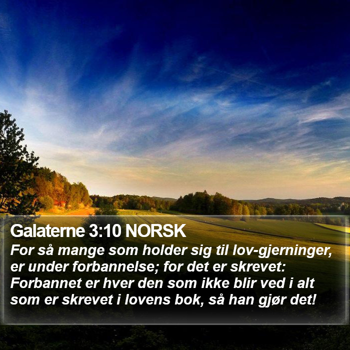 Galaterne 3:10 NORSK Bible Study