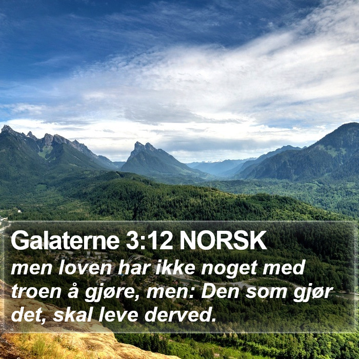 Galaterne 3:12 NORSK Bible Study