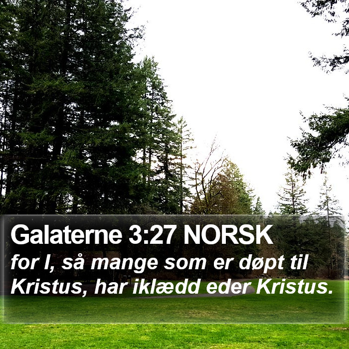Galaterne 3:27 NORSK Bible Study