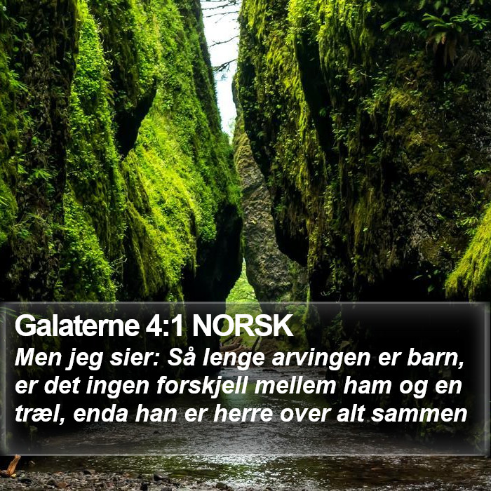 Galaterne 4:1 NORSK Bible Study