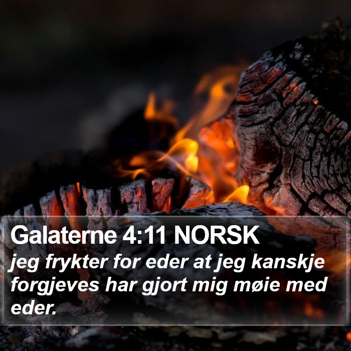 Galaterne 4:11 NORSK Bible Study