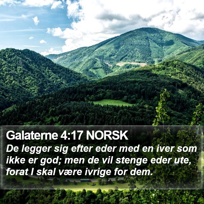 Galaterne 4:17 NORSK Bible Study