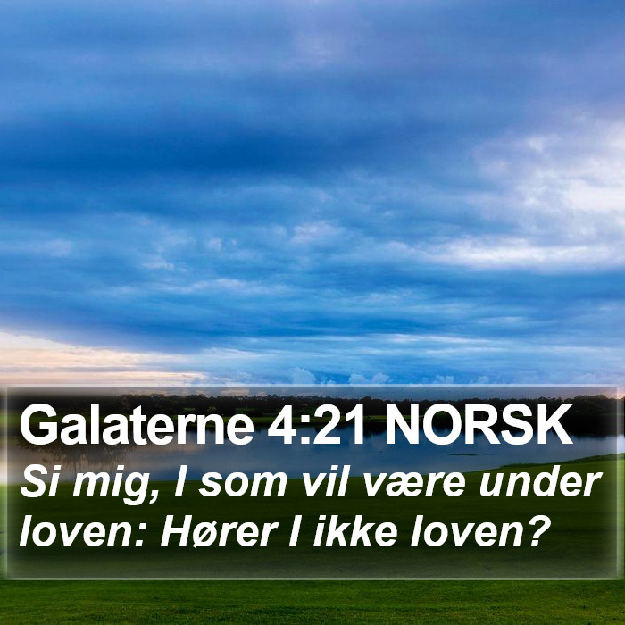 Galaterne 4:21 NORSK Bible Study