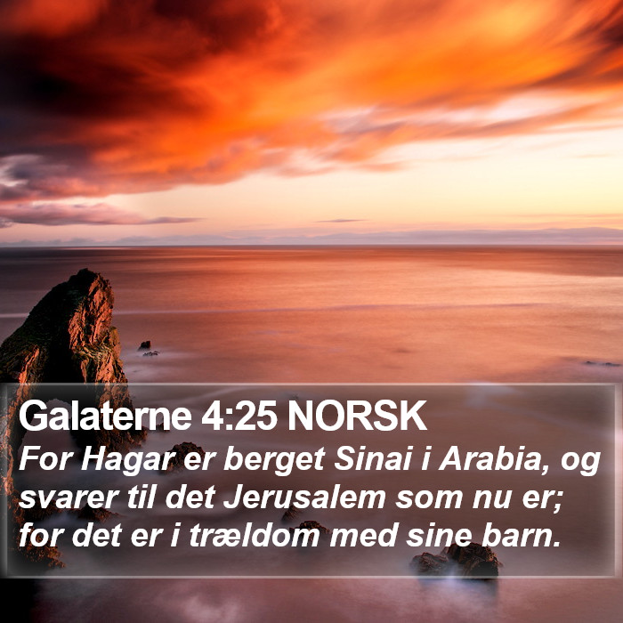 Galaterne 4:25 NORSK Bible Study