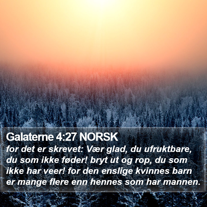 Galaterne 4:27 NORSK Bible Study