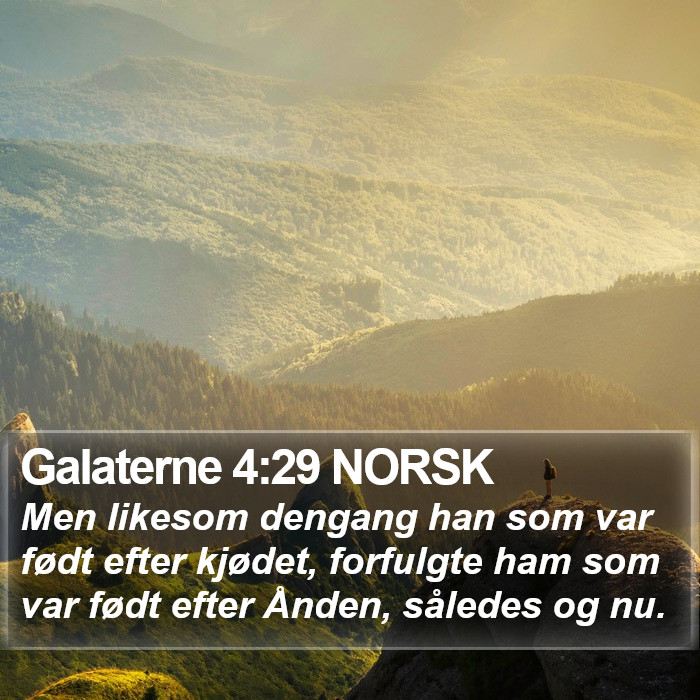 Galaterne 4:29 NORSK Bible Study