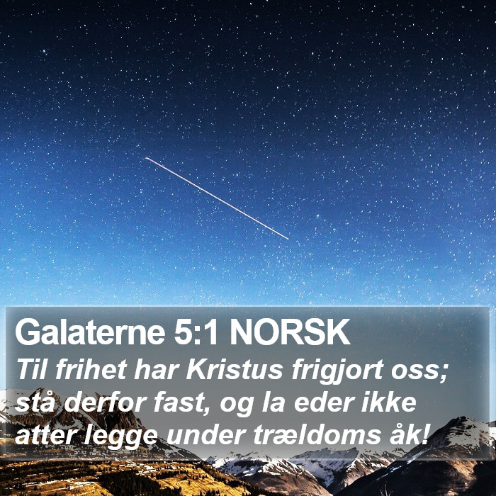 Galaterne 5:1 NORSK Bible Study