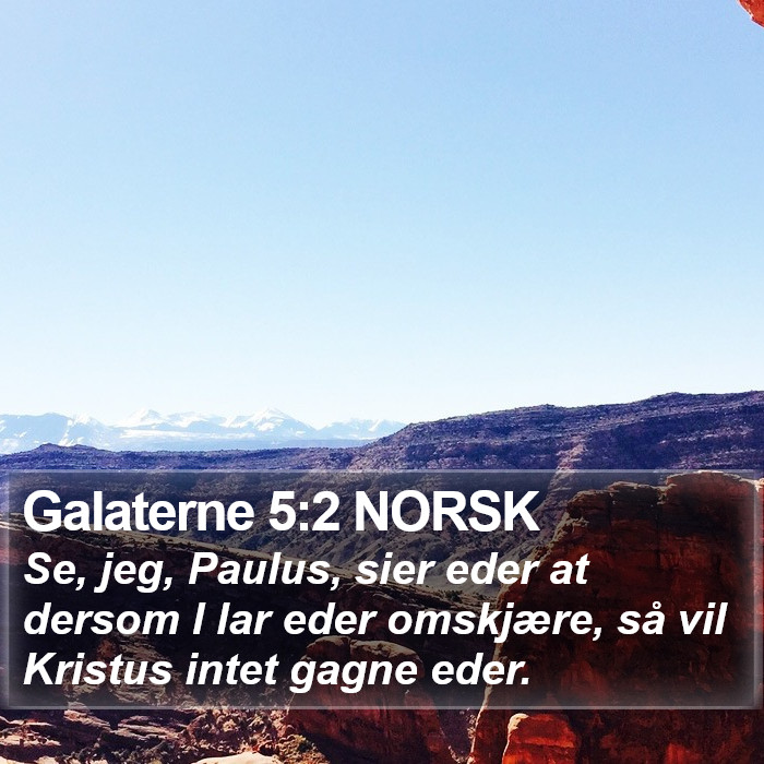 Galaterne 5:2 NORSK Bible Study