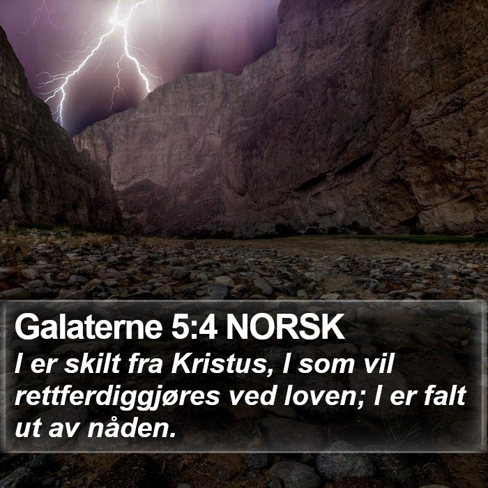 Galaterne 5:4 NORSK Bible Study