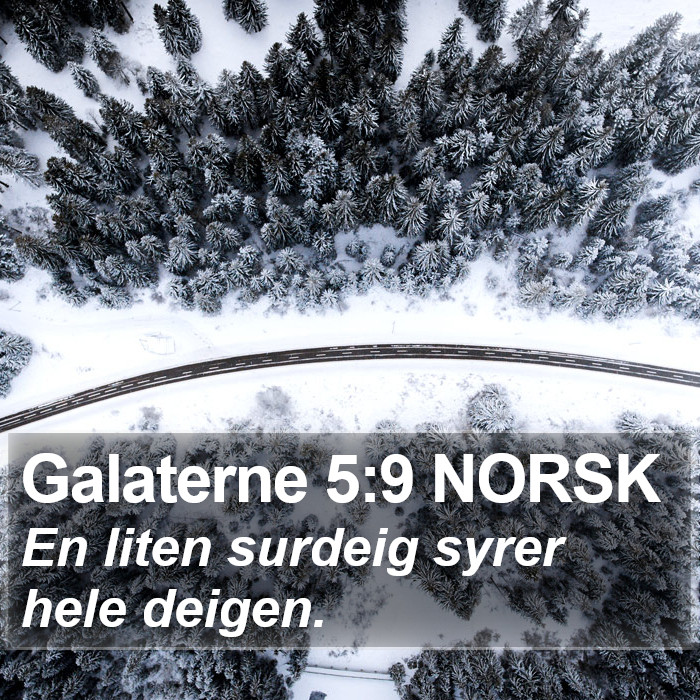 Galaterne 5:9 NORSK Bible Study