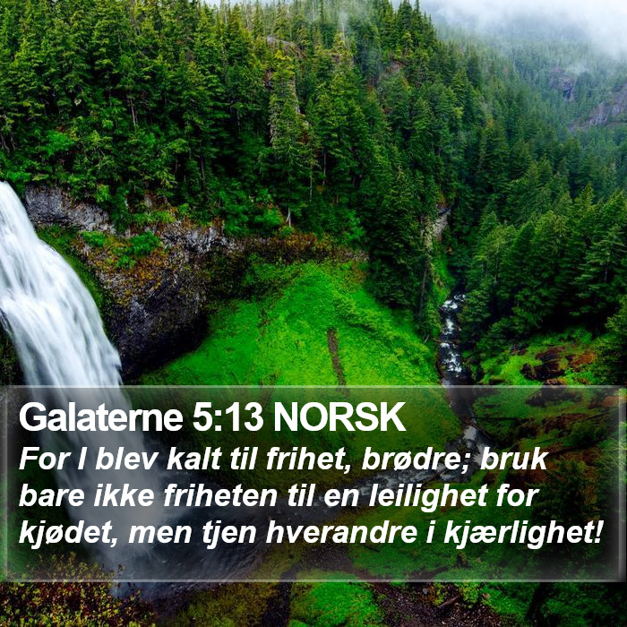 Galaterne 5:13 NORSK Bible Study