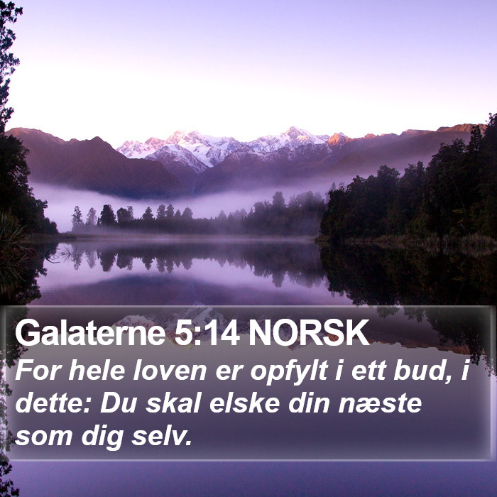 Galaterne 5:14 NORSK Bible Study