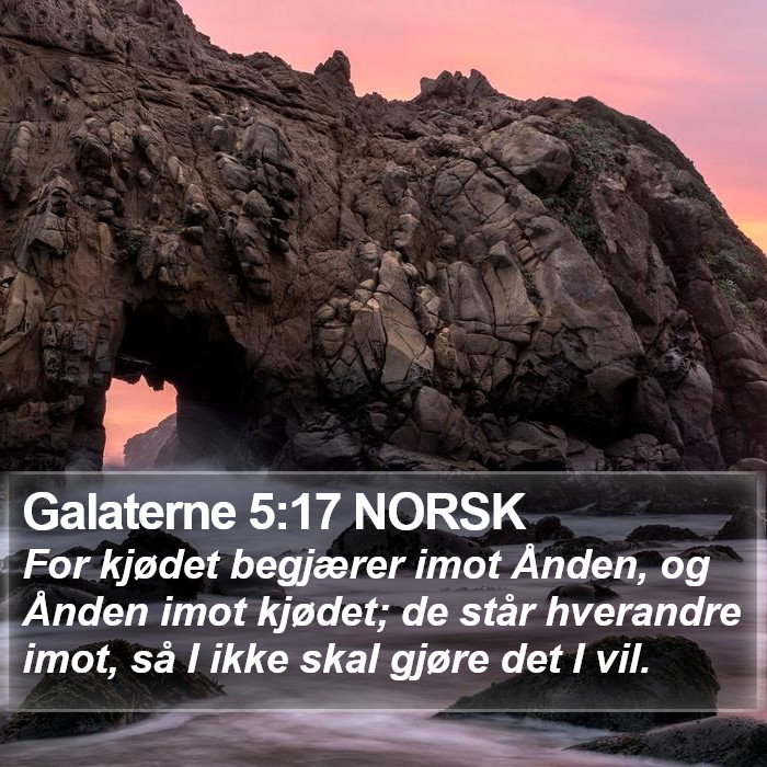 Galaterne 5:17 NORSK Bible Study