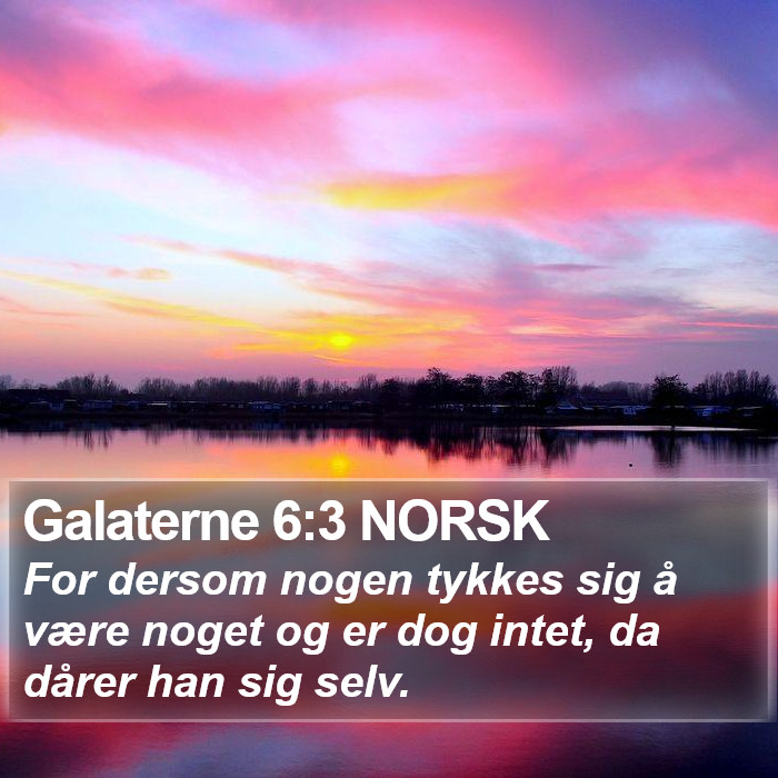 Galaterne 6:3 NORSK Bible Study