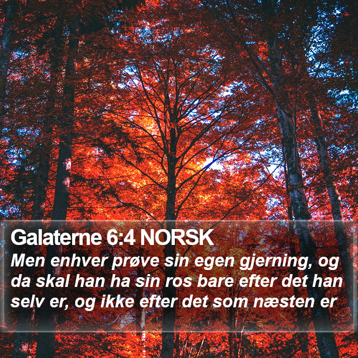 Galaterne 6:4 NORSK Bible Study