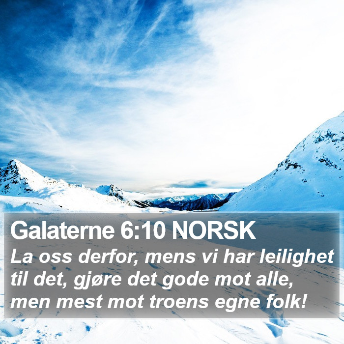 Galaterne 6:10 NORSK Bible Study