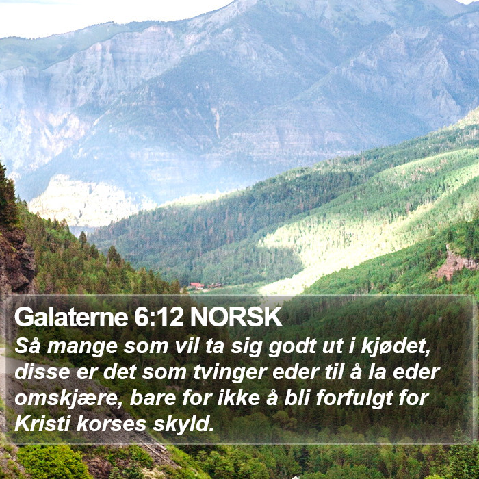 Galaterne 6:12 NORSK Bible Study