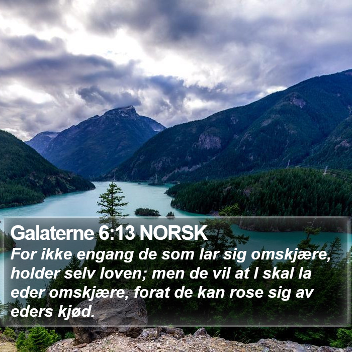 Galaterne 6:13 NORSK Bible Study