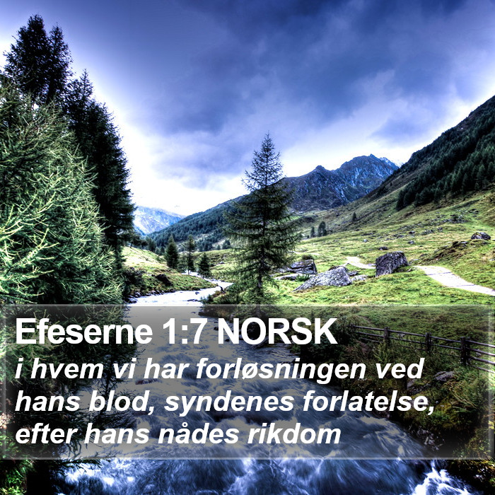 Efeserne 1:7 NORSK Bible Study