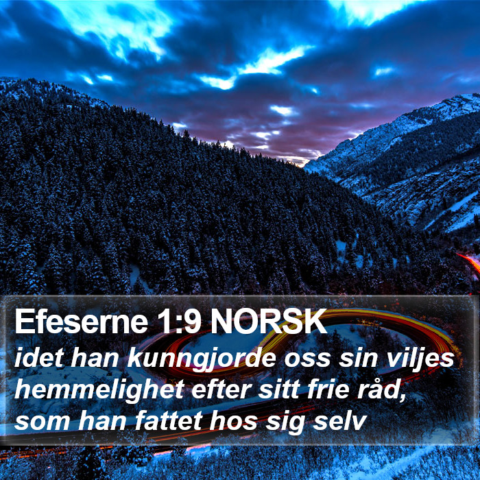 Efeserne 1:9 NORSK Bible Study