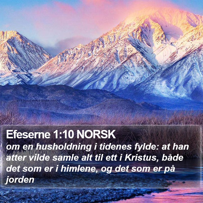 Efeserne 1:10 NORSK Bible Study