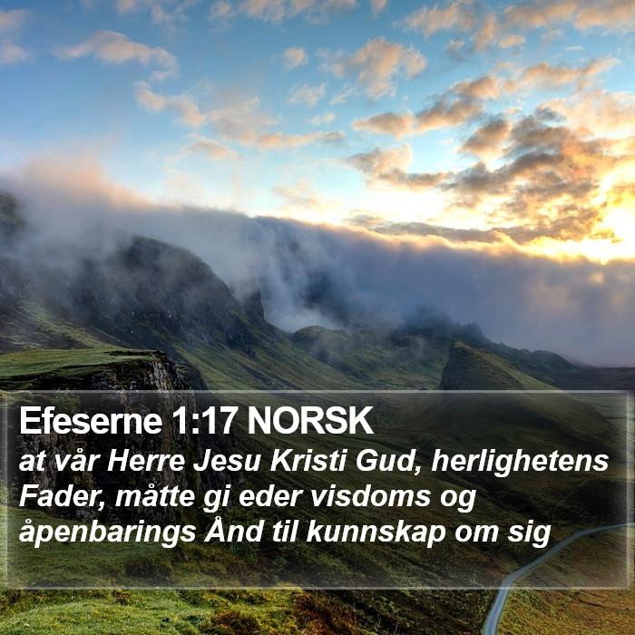 Efeserne 1:17 NORSK Bible Study